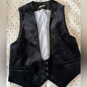 Black and White Striped Garment